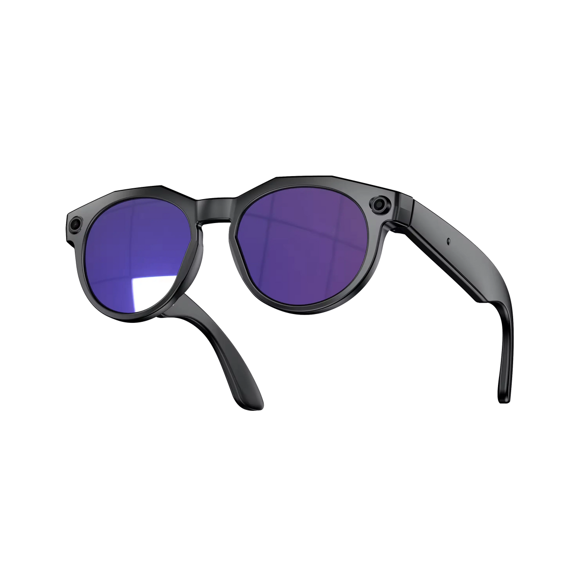 AI Smart Glasses 8MP HD Camera IPX-6 Waterproof Touch Control for Music Listening Translation Voice Meeting Recording