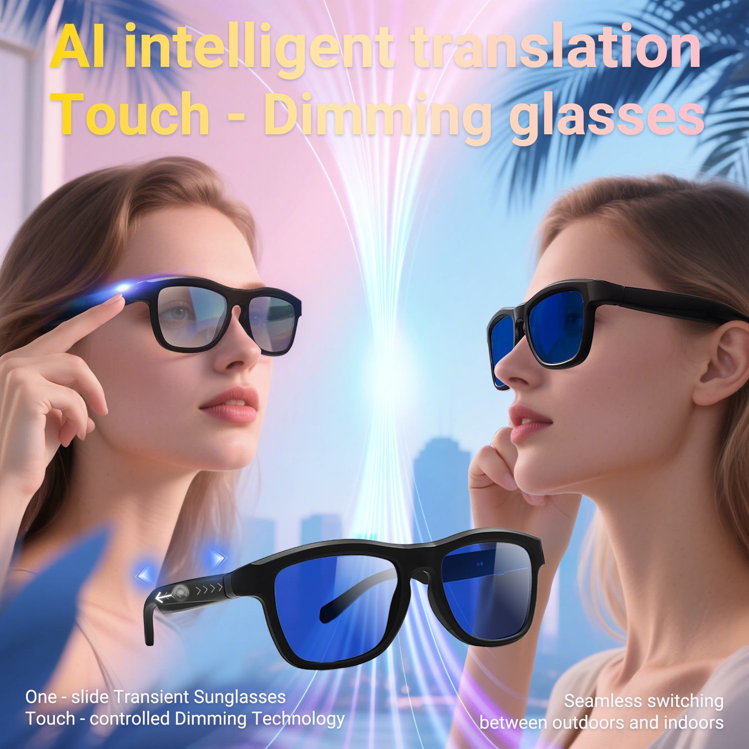 BK90 Smart Dimming and Color-Changing Smart Glasses