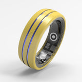 R18 Smart Ring Tungsten steel emotional anxiety temperature detection 5ATM waterproof ring smart