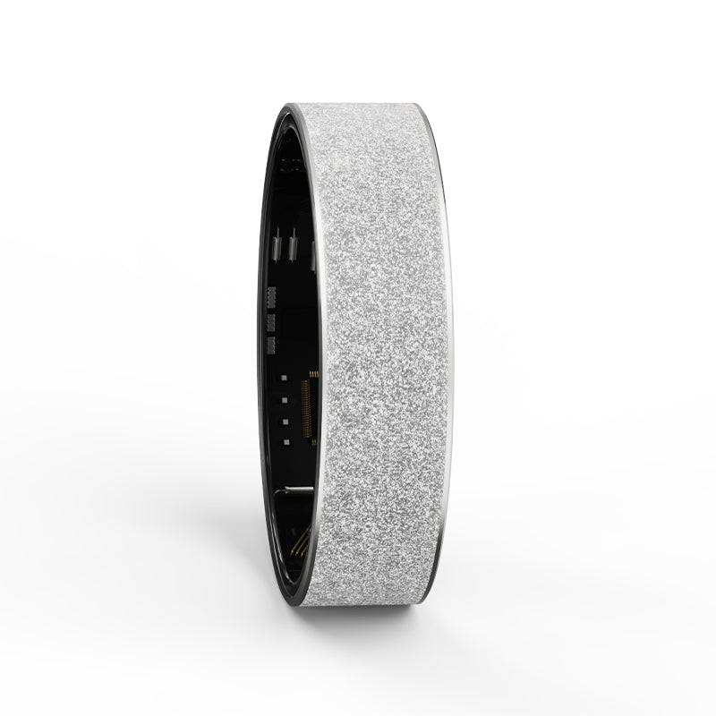 BKWAT premium frosted smart ring for women and men