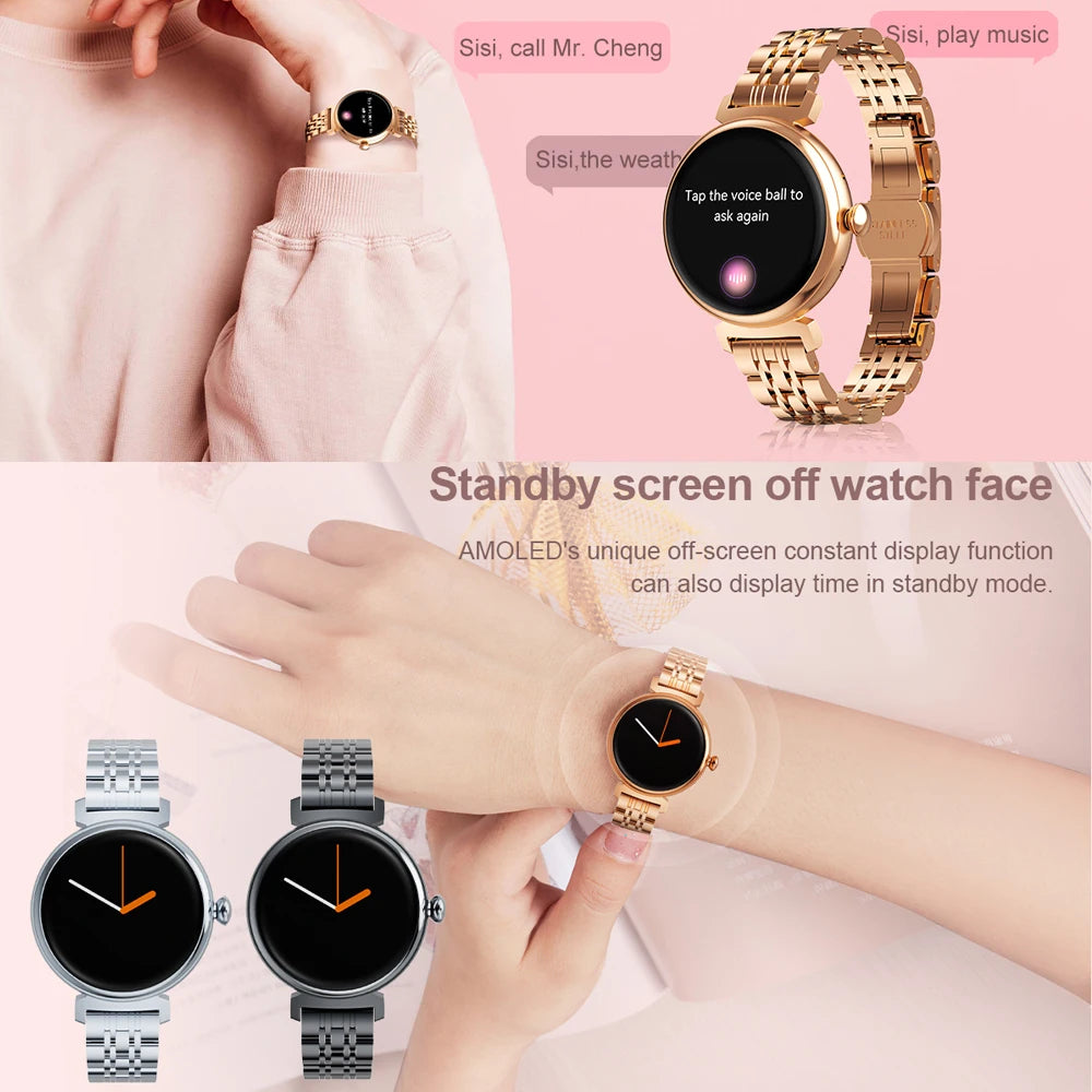 ChiBear AMOLED Fashion Smart Watch 1.04in Bluetooth Call Metal Body