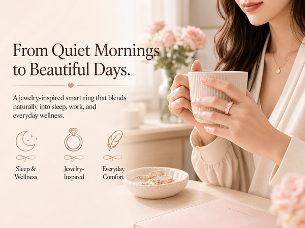 BKWAT BKD2 Jewelry-Inspired Smart Ring for Women with Health & Sleep Tracking