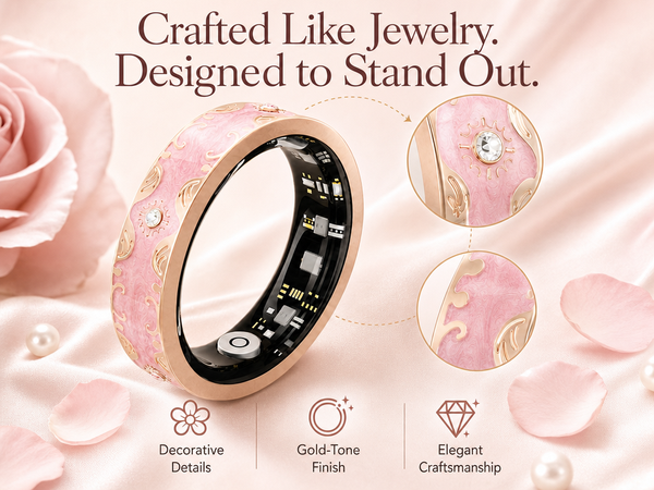BKWAT BKD2 Jewelry-Inspired Smart Ring for Women with Health & Sleep Tracking