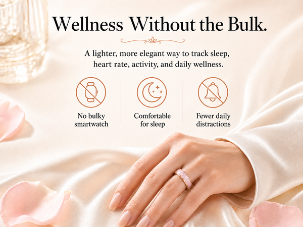 BKWAT BKD2 Jewelry-Inspired Smart Ring for Women with Health & Sleep Tracking
