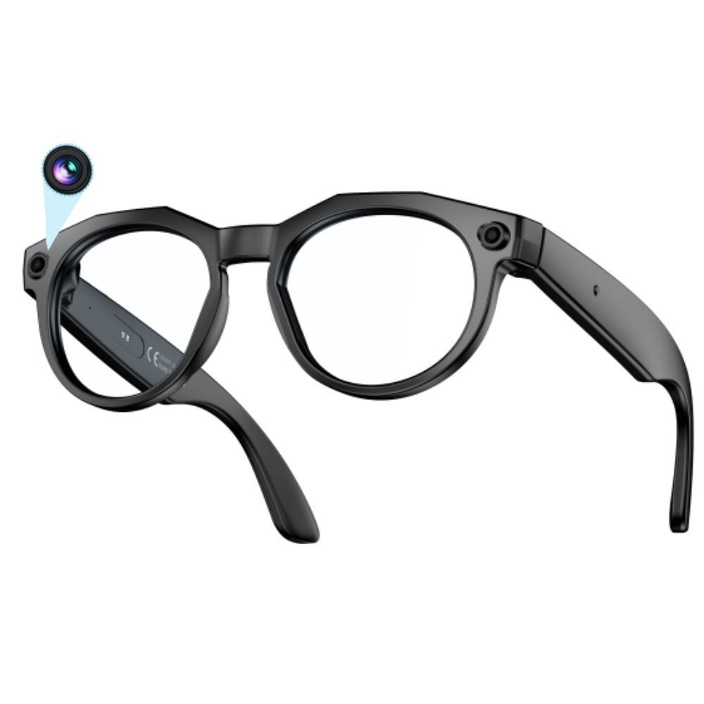 AI Smart Glasses 8MP HD Camera IPX-6 Waterproof Touch Control for Music Listening Translation Voice Meeting Recording