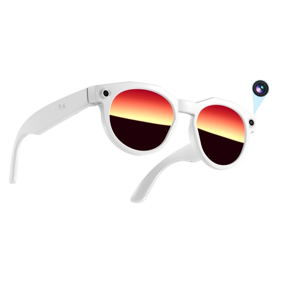 AI Smart Glasses 8MP HD Camera IPX-6 Waterproof Touch Control for Music Listening Translation Voice Meeting Recording