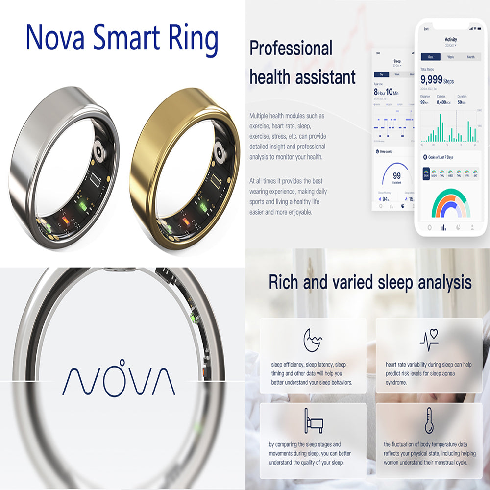 2024 Premium Mens Smart Ring Health Tracker