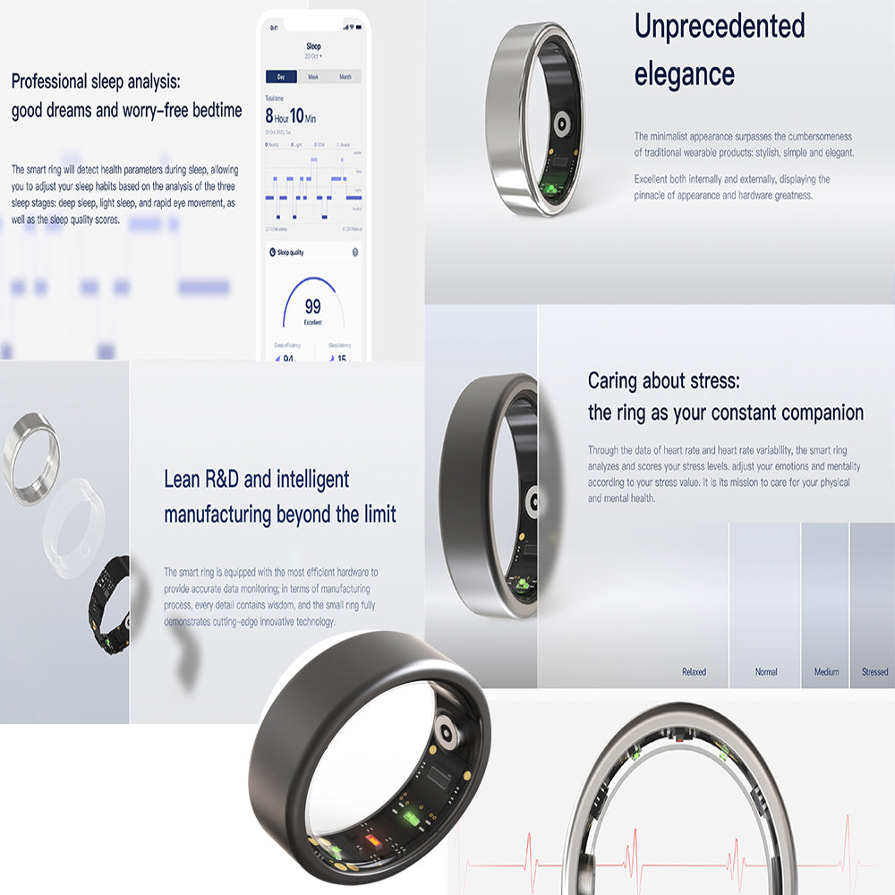 2024 Premium Mens Smart Ring Health Tracker