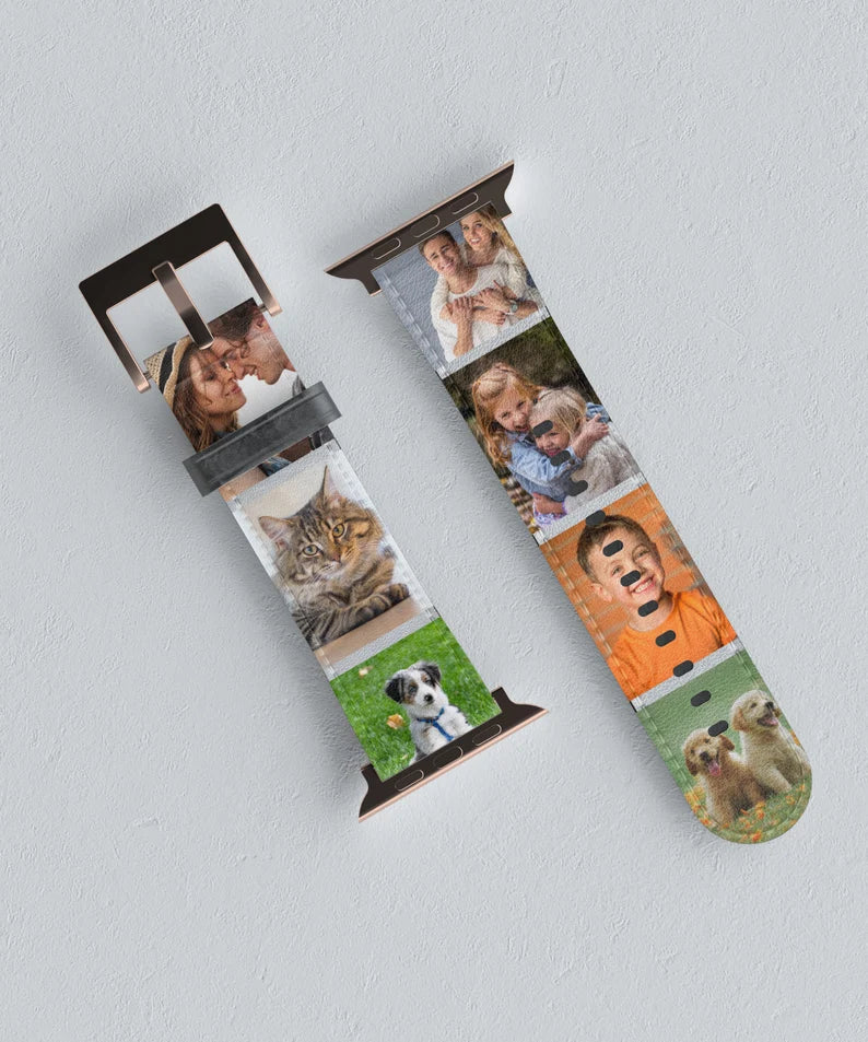 Personalized Apple Watch bands, Custom photo Apple Watch bands with photo