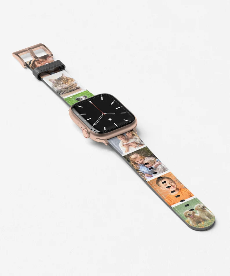 Personalized Apple Watch bands, Custom photo Apple Watch bands with photo