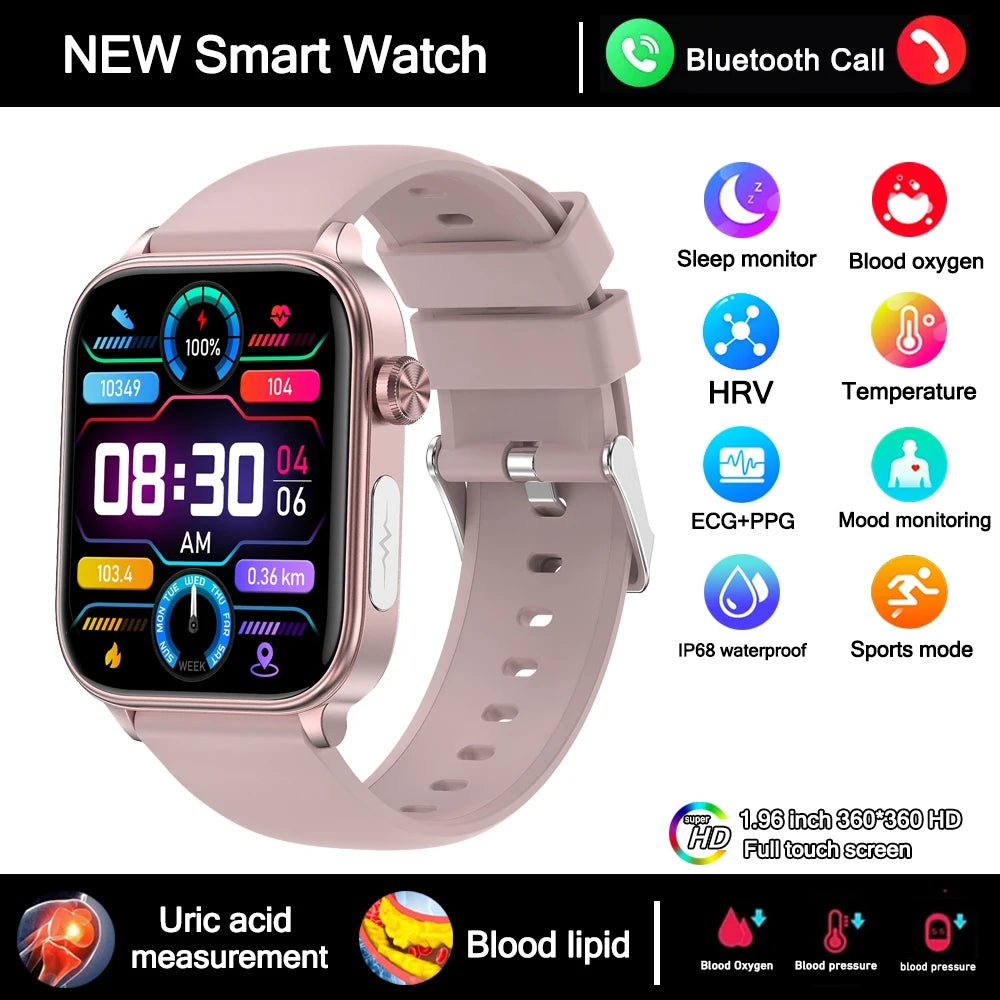 2026 New Smart Bracelet Fitness Tracker IP68 Waterproof Heart Rate Monitor