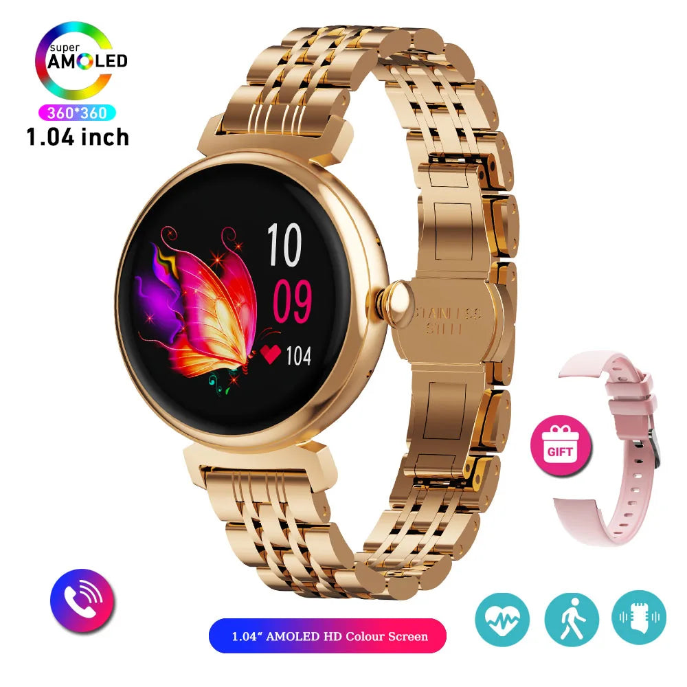 ChiBear AMOLED Fashion Smart Watch 1.04in Bluetooth Call Metal Body