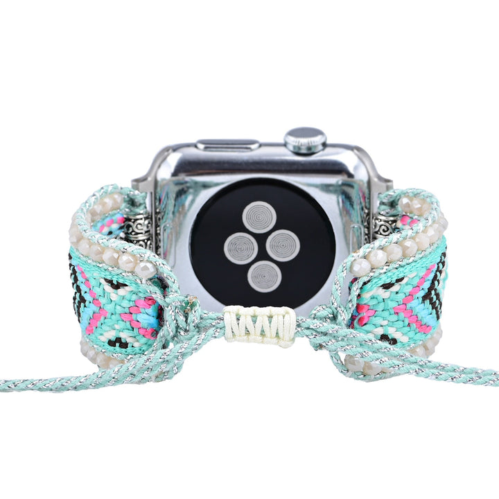 Boho style nylon woven watch strap