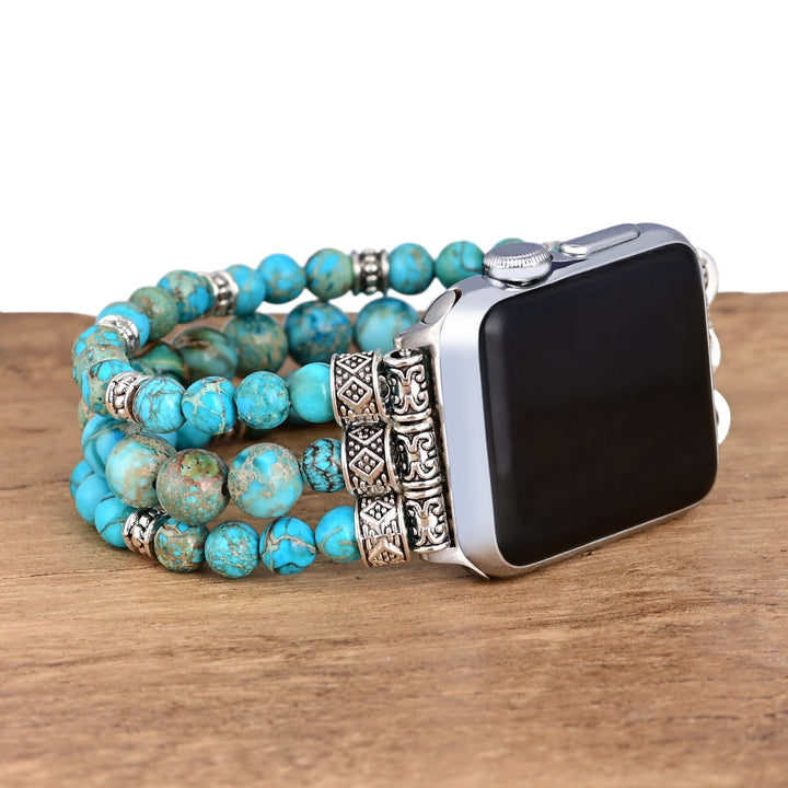 Turquoise beaded Strap for Apple Watch