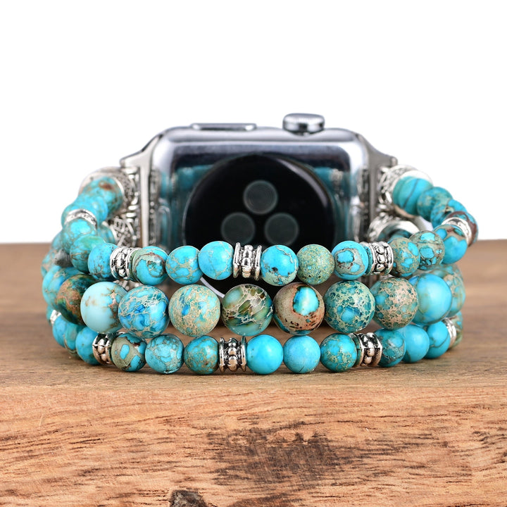 Turquoise beaded Strap for Apple Watch