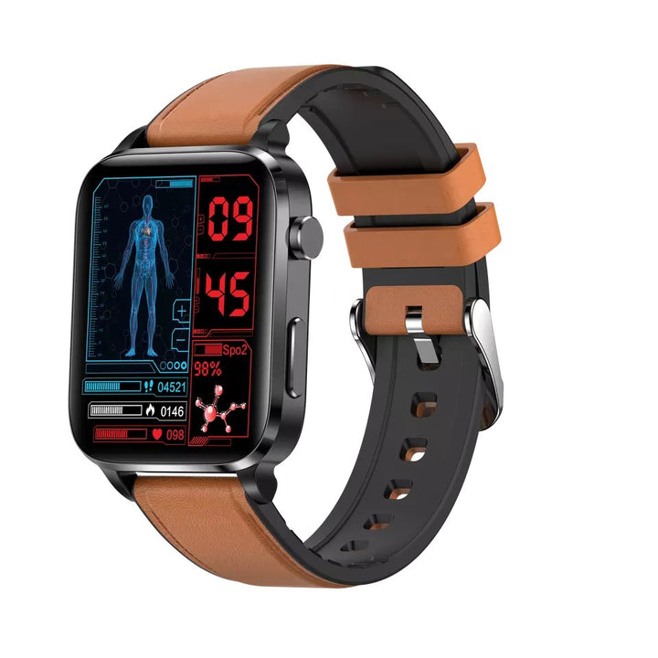 Smart watch with cardiac glucose high end smart health watch and ECG body temperature monitoring