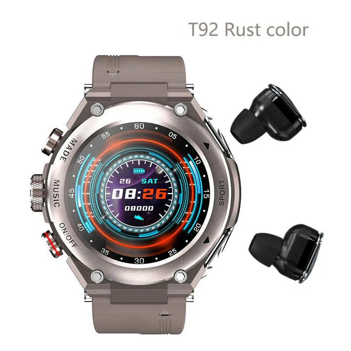 BK92 pro smartwatch with earbunds 2 in 1 BT calling