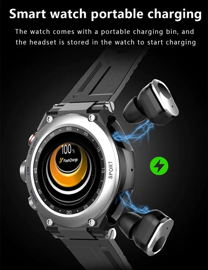 BK92 pro smartwatch with earbunds 2 in 1 BT calling