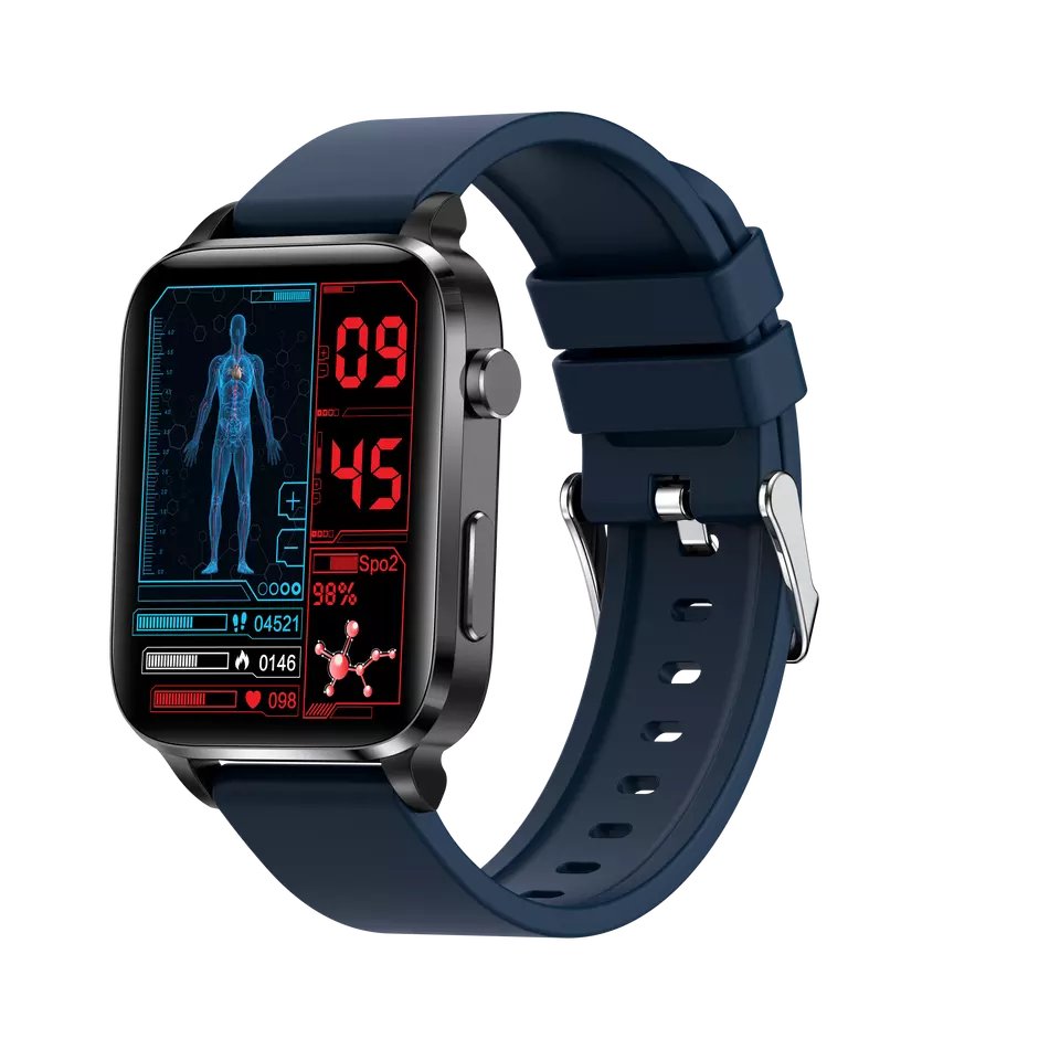 Smart watch with cardiac glucose high end smart health watch and ECG body temperature monitoring