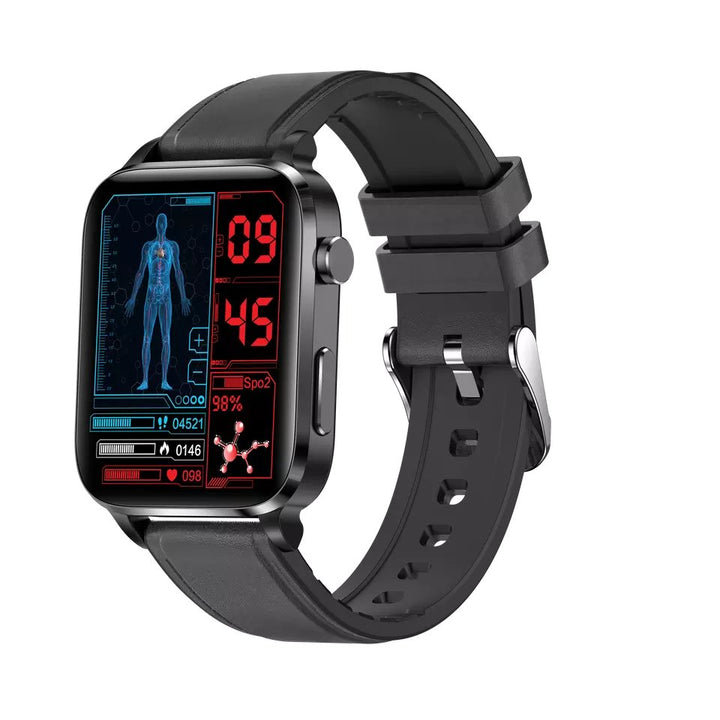 Smart watch with cardiac glucose high end smart health watch and ECG body temperature monitoring