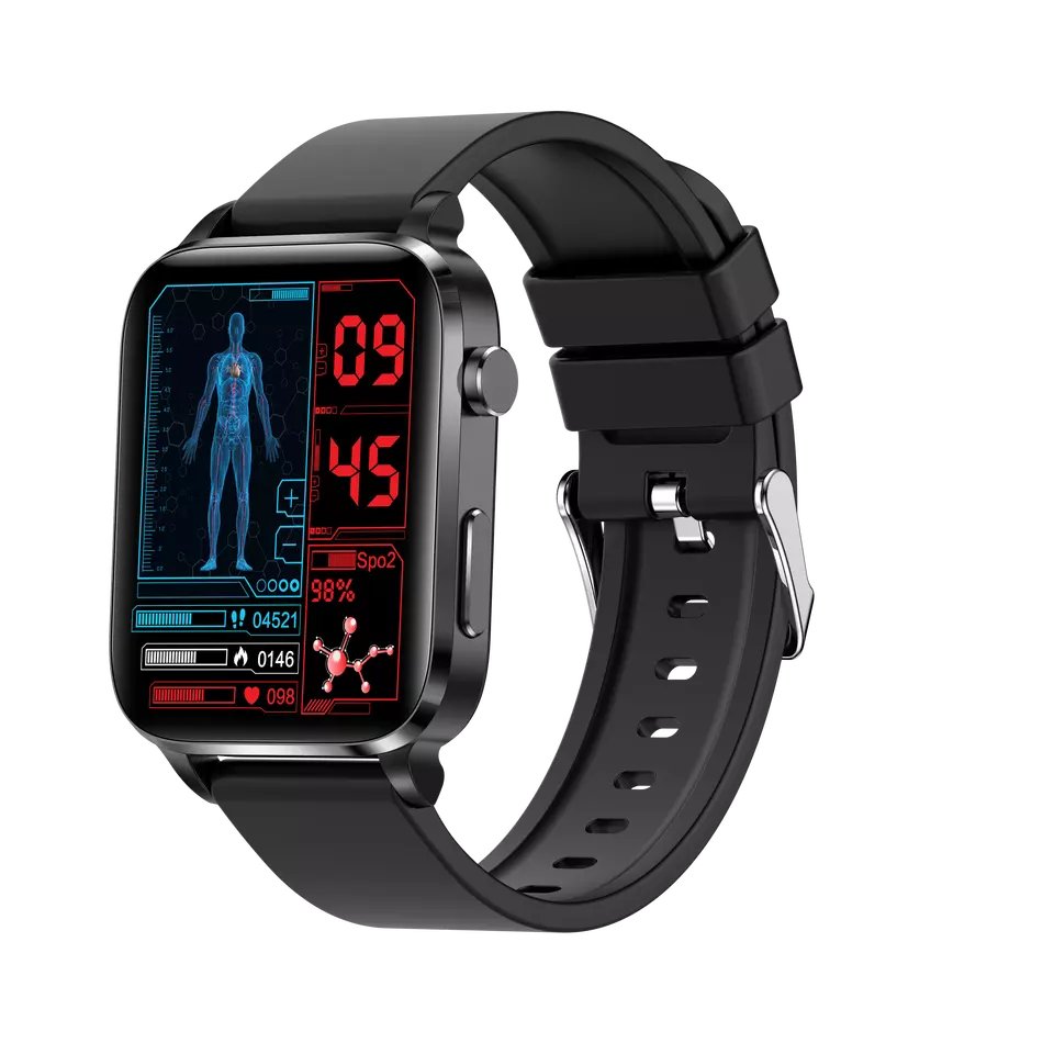 Smart watch with cardiac glucose high end smart health watch and ECG body temperature monitoring